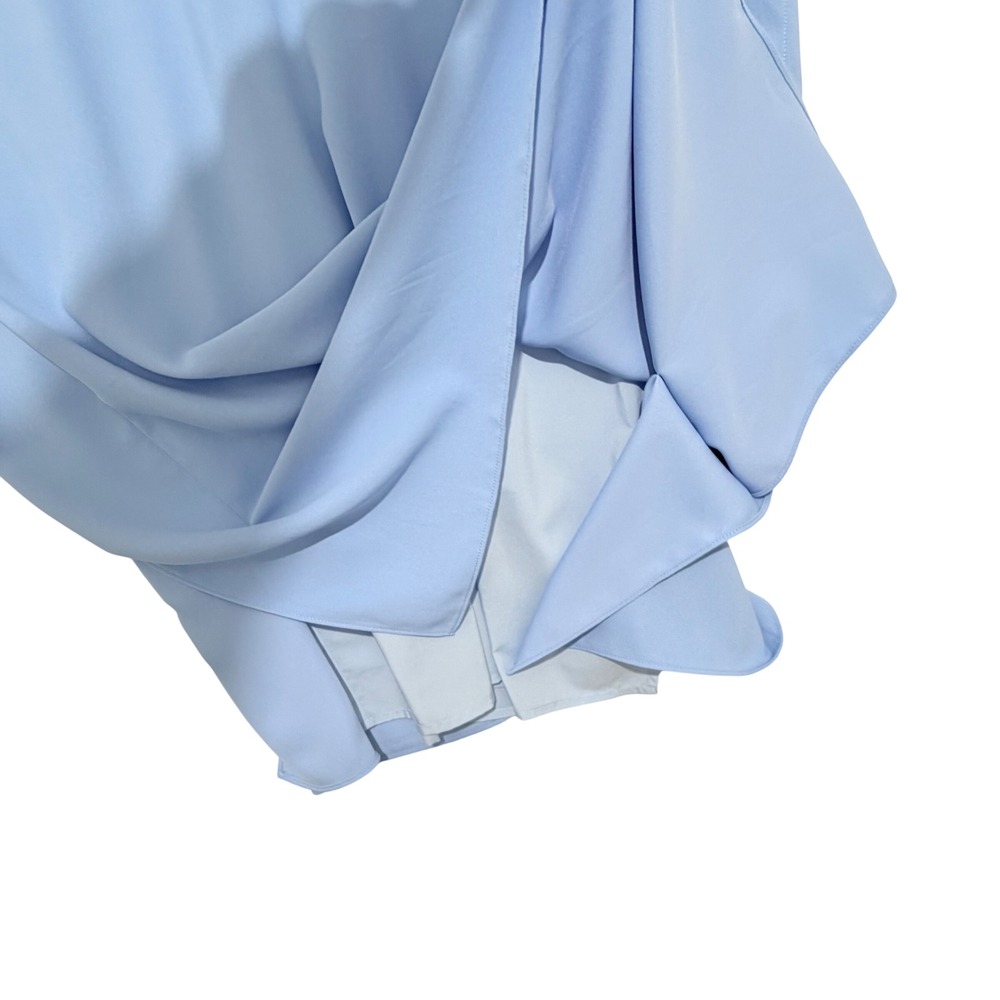 Anna Cate‎ Eva Light Blue V-Neck Caftan Shift Dress Small Coastal Easter Spring - Picture 6 of 8